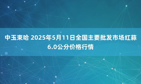 中玉束哈 2025年5月11日全国主要批发市场红蒜6.0公分价格行情