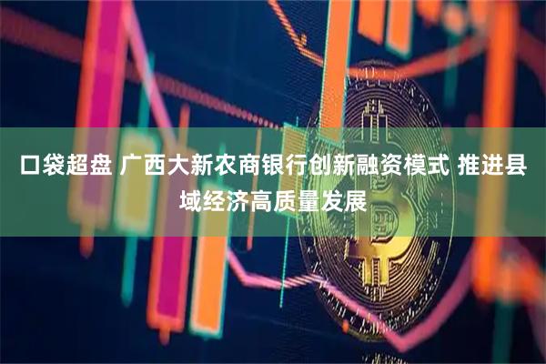 口袋超盘 广西大新农商银行创新融资模式 推进县域经济高质量发展